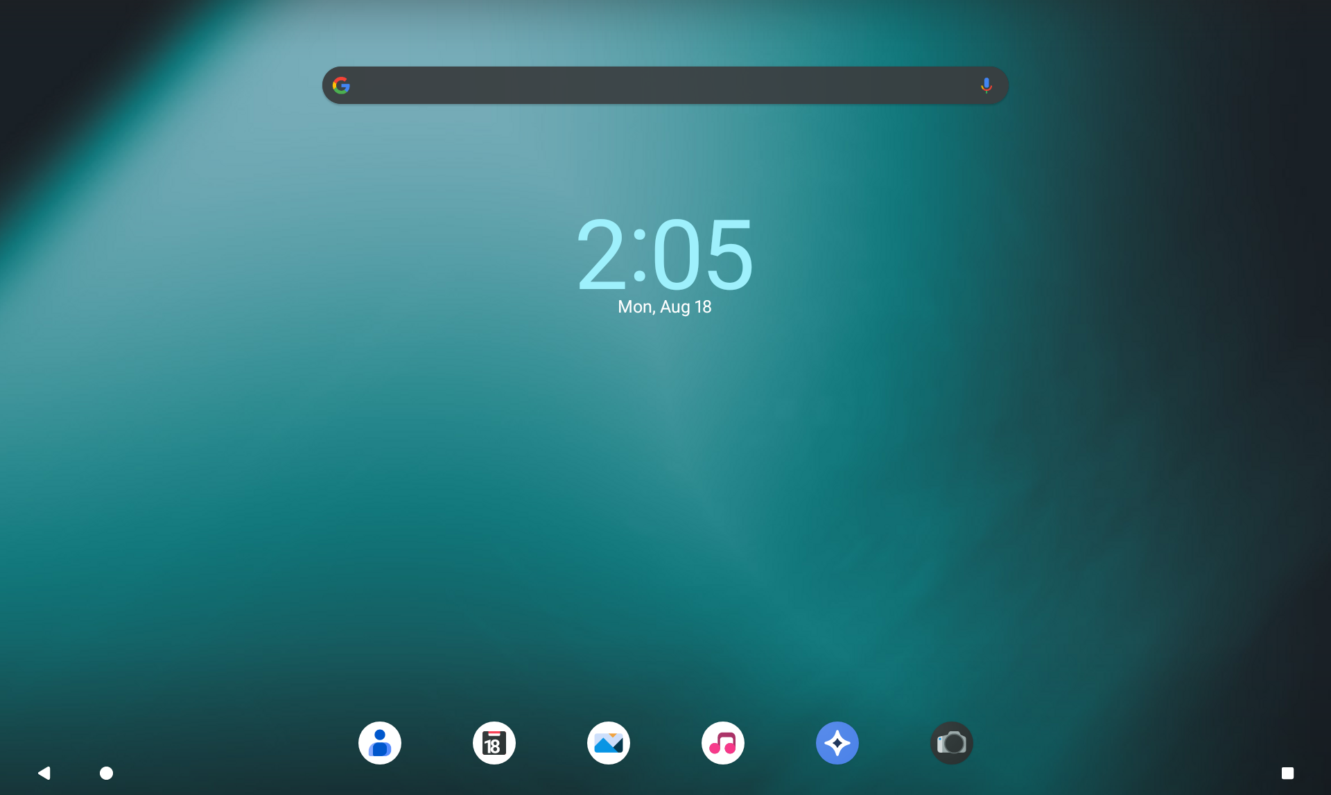 Second Installation Homescreen