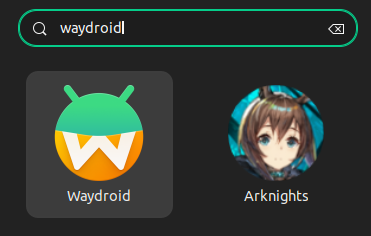 Waydroid & Arknights App Icons