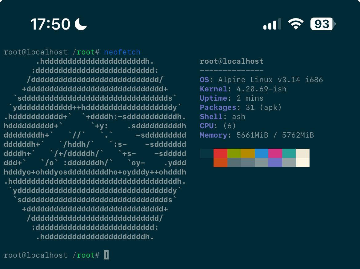 `neofetch`